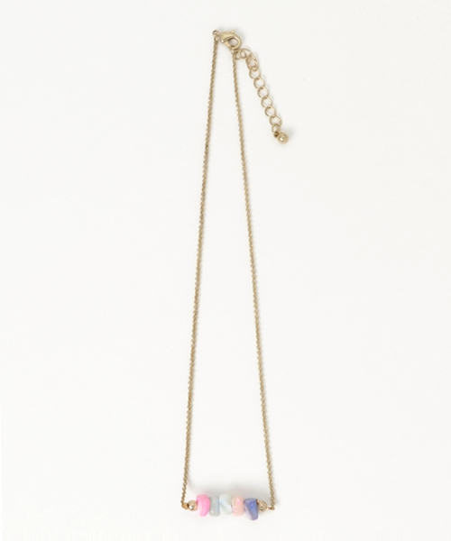 チャイハネ（チャイハネ）の「【チャイハネ】ルーシェネックレス（ネックレス・レディース・カラフル/ターコイズブルー/ホワイト・FREE）」の3枚目の写真