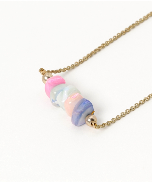 チャイハネ（チャイハネ）の「【チャイハネ】ルーシェネックレス（ネックレス・レディース・カラフル/ターコイズブルー/ホワイト・FREE）」の4枚目の写真