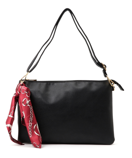 WEGO（ウィゴー）の「WEGO/【2点セット】スカーフ付きクラッチバッグ（クラッチバッグ・レディース・ブラウン/ホワイト/ブラック/ワイン/ダークグリーン・FREE）」の20枚目の写真