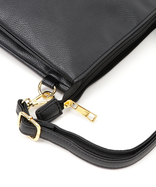 WEGO（ウィゴー）の「WEGO/【2点セット】スカーフ付きクラッチバッグ（クラッチバッグ・レディース・ブラウン/ホワイト/ブラック/ワイン/ダークグリーン・FREE）」の8枚目の写真