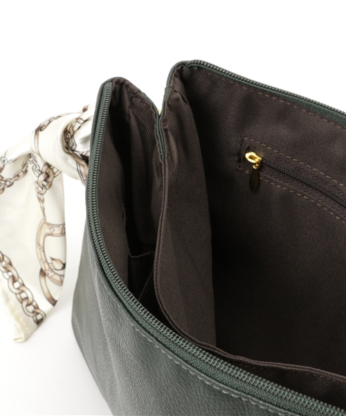 WEGO（ウィゴー）の「WEGO/【2点セット】スカーフ付きクラッチバッグ（クラッチバッグ・レディース・ブラウン/ホワイト/ブラック/ワイン/ダークグリーン・FREE）」の13枚目の写真