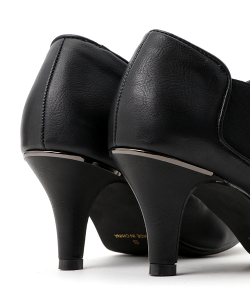 Noubel Voug Relax（ヌーベルヴォーグリラックス）の「Noubel Voug Relax(ヌーベル　ヴォーグ リラックス)/メタルラインサイドゴアヒールブーティー（ブーツ・レディース・ダークブラウン/ブラック/キャメル・S/LL/M/L）」の5枚目の写真