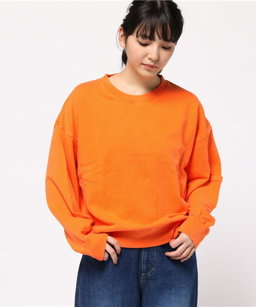 RODEO CROWNS WIDE BOWL(ロデオクラウンズワイドボウル)の「ビッグ スウェット(Tシャツ/カットソー・レディース・オレンジ/ベージュ/グリーン/ブルー・FREE)」の15枚目の写真