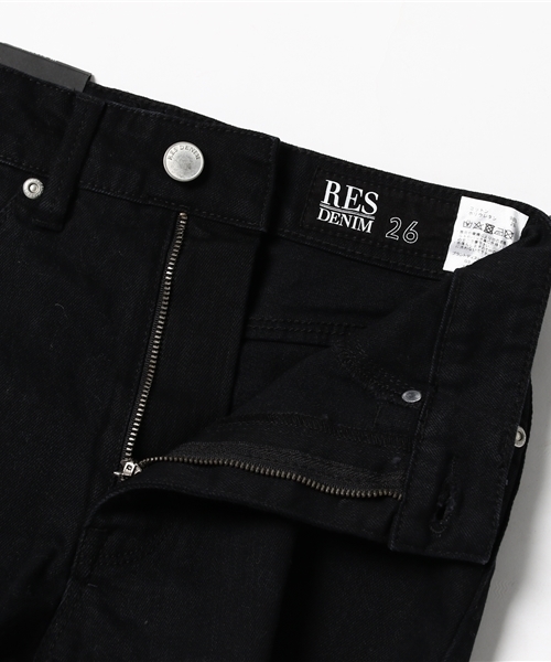 RES DENIM(レスデニム)の「RES DENIM/HARRYS HI CUTOFF /レスデニム/デニムショーツ ショートパンツ(デニムパンツ・レディース・ブラック・26inch)」の9枚目の写真