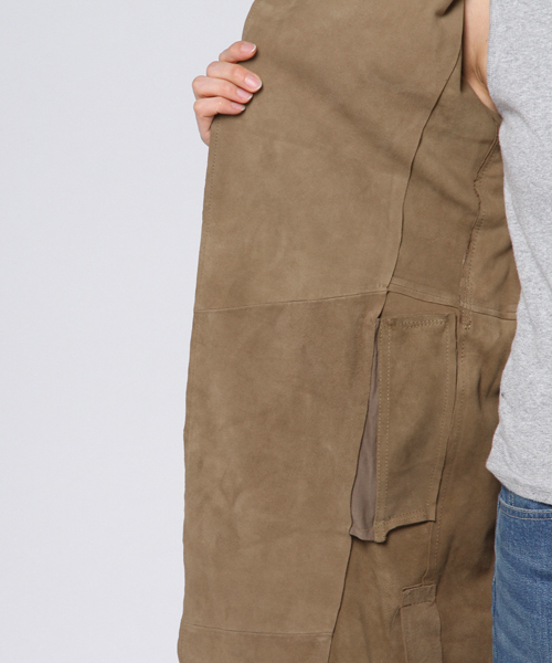 ALLSAINTS（オールセインツ）の「PICKFORD SPLIT MAC（トレンチコート・レディース・ブラウン・6/8/4）」の12枚目の写真