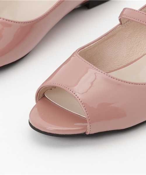 WA ORiental TRaffic（ダブルエーオリエンタルトラフィック）の「春夏新作★オープントゥフラットパンプス★7610（パンプス・レディース・ブラック/ピンク/ベージュ・38/41/39/36/35/40/42/37/34）」の8枚目の写真