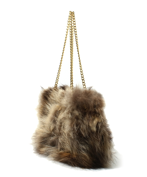 Ray BEAMS（レイビームス）の「Ray BEAMS / ラクーンファー バッグ （ショルダーバッグ・レディース・ブラウン・ONE SIZE）」の5枚目の写真