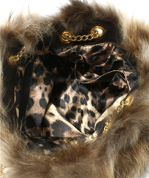 Ray BEAMS（レイビームス）の「Ray BEAMS / ラクーンファー バッグ （ショルダーバッグ・レディース・ブラウン・ONE SIZE）」の8枚目の写真