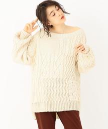 Another Edition | Another Edition×YUGE パッチワークビッグニットプルオーバー(ニット/セーター)