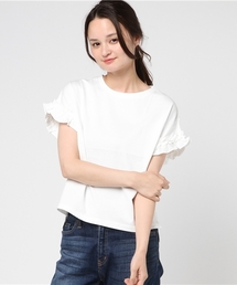 FREE'S MART | ヘビーウェイト袖フリルカットソー(Tシャツ/カットソー)