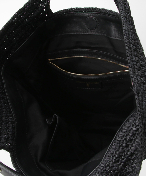 Helen Kaminski(ヘレンカミンスキー)の「HELEN KAMINSKY(ヘレンカミンスキー)ラフィアカゴバッグ (かごバッグ・レディース・グレー/ベージュ・ONE SIZE)」の7枚目の写真