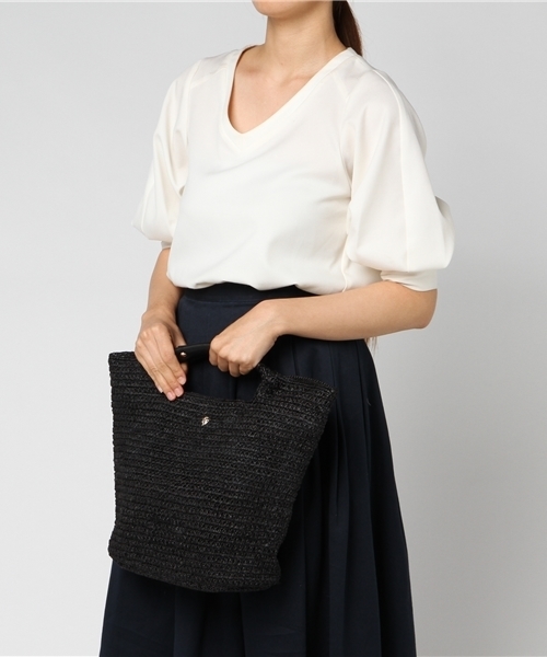 ヘレンカミンスキー かごバッグ(グレー) HELEN KAMINSKI - ヘレン