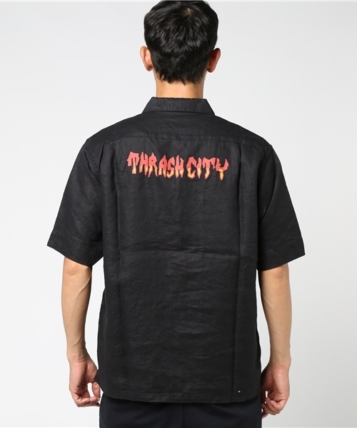 HYSTERIC GLAMOUR（ヒステリックグラマー）の「FERGADELIC METAL プリント 半袖ワークシャツ（シャツ/ブラウス・メンズ・ホワイト/ブラック・SMALL/MEDIUM/LARGE）」の11枚目の写真