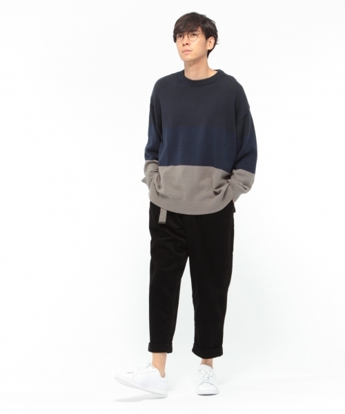 LAKOLE（ラコレ）の「【撥水】8Wコーデュロイワイドタックパンツ / LAKOLE（その他パンツ・メンズ・オリーブ/ブラウン/ブラック/サンドグレー/ネイビー/ダークブラウン・LARGE/MEDIUM/SMALL）」の9枚目の写真