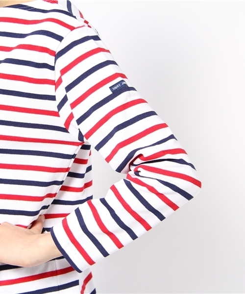 SAINT JAMES（セントジェームス）の「SAINTJAMES（セントジェームス） OUESSANT BOR TRI カットソー（Tシャツ/カットソー・レディース・ホワイト/ロイヤルブルー・SMALL/MEDIUM）」の6枚目の写真