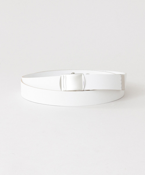 URBAN RESEARCH（アーバンリサーチ）の「JIAN　GACHA LEATHER BELT（ベルト・メンズ・ホワイト/ブラック/パープル/ブラウン/グレー/オレンジ・FREE）」の2枚目の写真