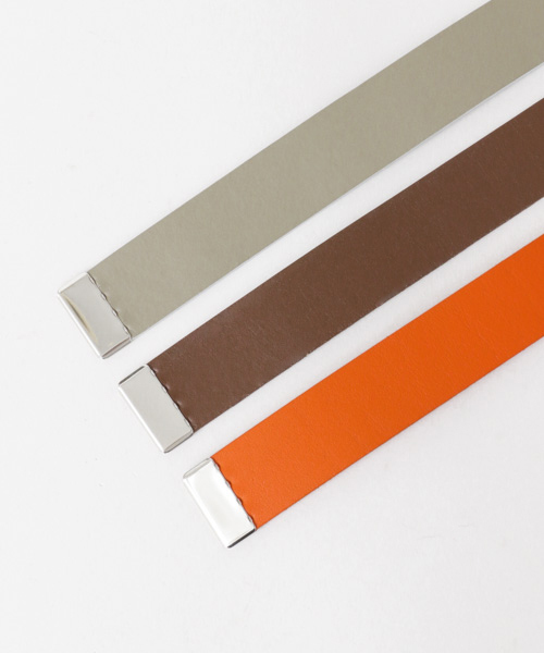 URBAN RESEARCH（アーバンリサーチ）の「JIAN　GACHA LEATHER BELT（ベルト・メンズ・ホワイト/ブラック/パープル/ブラウン/グレー/オレンジ・FREE）」の10枚目の写真