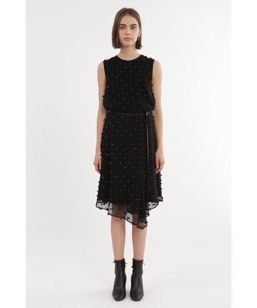 JILL STUART（ジルスチュアート）の「◆ボウカットジャガードノースリーブブラウス（シャツ/ブラウス・レディース・ブラック/ピンク・S/M）」の11枚目の写真