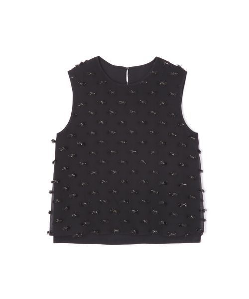 JILL STUART（ジルスチュアート）の「◆ボウカットジャガードノースリーブブラウス（シャツ/ブラウス・レディース・ブラック/ピンク・S/M）」の9枚目の写真