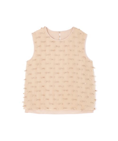 JILL STUART（ジルスチュアート）の「◆ボウカットジャガードノースリーブブラウス（シャツ/ブラウス・レディース・ブラック/ピンク・S/M）」の15枚目の写真