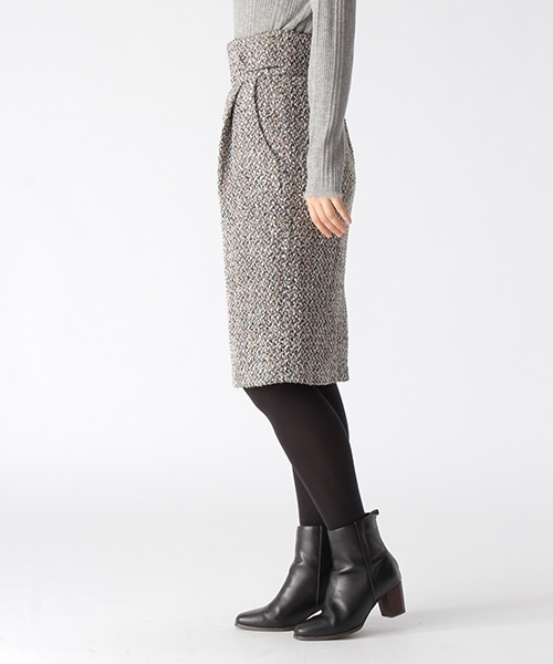 mysty woman（ミスティウーマン）の「ツィード／チェックアソートタイトスカート（スカート・レディース・ベージュ系その他/レッド系その他/ネイビー・FREE）」の12枚目の写真