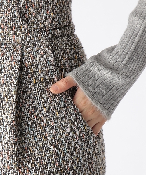 mysty woman（ミスティウーマン）の「ツィード／チェックアソートタイトスカート（スカート・レディース・ベージュ系その他/レッド系その他/ネイビー・FREE）」の19枚目の写真