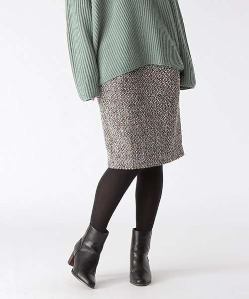 mysty woman（ミスティウーマン）の「ツィード／チェックアソートタイトスカート（スカート・レディース・ベージュ系その他/レッド系その他/ネイビー・FREE）」の17枚目の写真