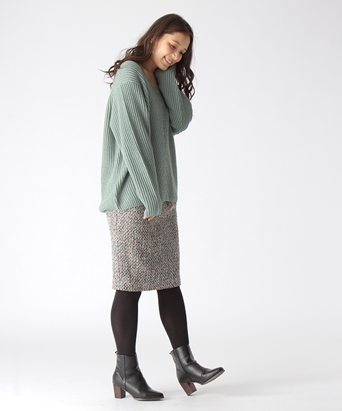 mysty woman（ミスティウーマン）の「ツィード／チェックアソートタイトスカート（スカート・レディース・ベージュ系その他/レッド系その他/ネイビー・FREE）」の22枚目の写真