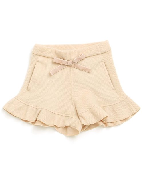apres les cours(アプレレクール)の「ニットソーフリルショートパンツ(その他パンツ・キッズ・ベージュ/ネイビー/サーモンピンク・100/110/120/130/140/80/90)」の8枚目の写真