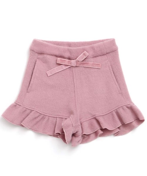 apres les cours(アプレレクール)の「ニットソーフリルショートパンツ(その他パンツ・キッズ・ベージュ/ネイビー/サーモンピンク・100/110/120/130/140/80/90)」の13枚目の写真