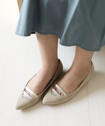 ポインテッドトゥダブルラインパンプス【Carlie e felice/カーリーエフェリーチェ】