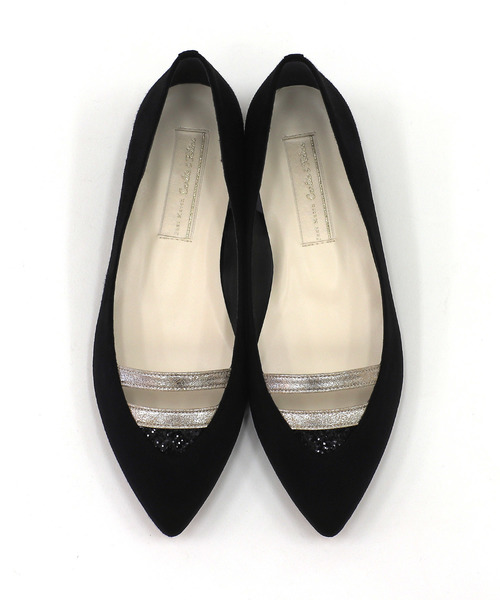 Carlie e felice（カーリーエフェリーチェ）の「ポインテッドトゥダブルラインパンプス【Carlie e felice/カーリーエフェリーチェ】（パンプス・レディース・イエロー/グリーン/ブラック/ベージュ・22.0cm/22.5cm/23.0cm/23.5cm/24.0cm/24.5cm）」の16枚目の写真