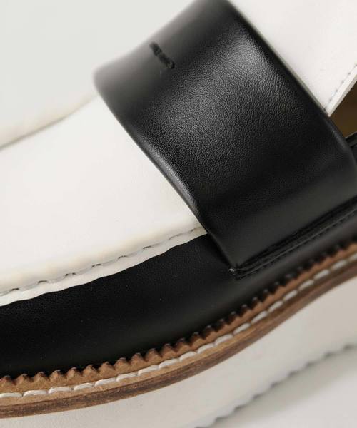 ZUCCa(ズッカ)の「ライトローファー(ローファー・レディース・ブラック/ホワイト×ブラック・M size/L size/S size)」の3枚目の写真