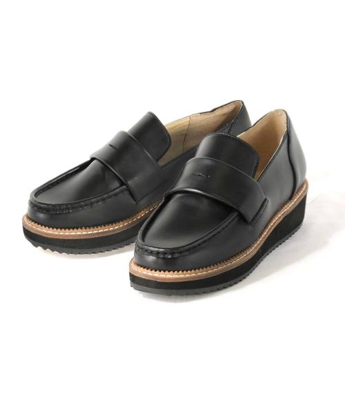 ZUCCa(ズッカ)の「ライトローファー(ローファー・レディース・ブラック/ホワイト×ブラック・M size/L size/S size)」の6枚目の写真