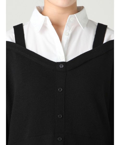 MURUA（ムルーア）の「カーデレイヤードシャツ（シャツ/ブラウス・レディース・ラベンダー/その他1/ブラック・FREE）」の11枚目の写真