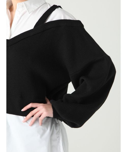 MURUA（ムルーア）の「カーデレイヤードシャツ（シャツ/ブラウス・レディース・ラベンダー/その他1/ブラック・FREE）」の12枚目の写真