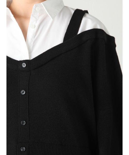 MURUA（ムルーア）の「カーデレイヤードシャツ（シャツ/ブラウス・レディース・ラベンダー/その他1/ブラック・FREE）」の14枚目の写真