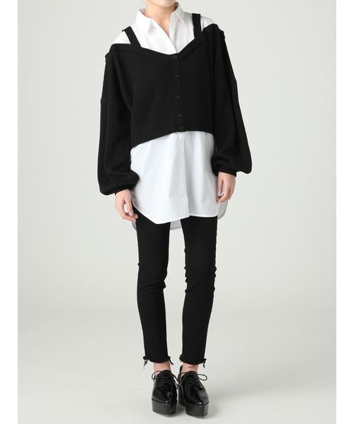 MURUA（ムルーア）の「カーデレイヤードシャツ（シャツ/ブラウス・レディース・ラベンダー/その他1/ブラック・FREE）」の15枚目の写真