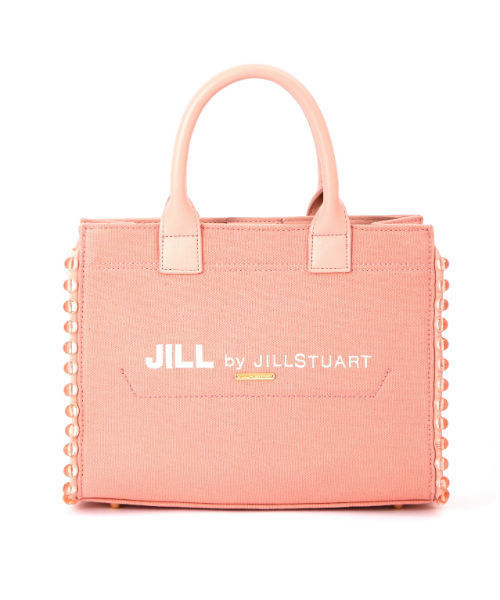 JILL by JILL STUART(ジルバイジルスチュアート)の「【CanCam 5月号掲載】パールライントートバッグ(小)(トートバッグ・レディース・ブラック/グレー/ピンク・フリ-)」の1枚目の写真