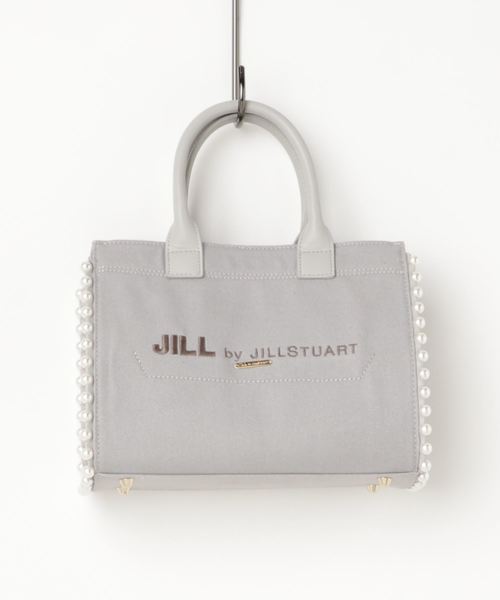 JILL by JILL STUART(ジルバイジルスチュアート)の「【CanCam 5月号掲載】パールライントートバッグ(小)(トートバッグ・レディース・ブラック/グレー/ピンク・フリ-)」の9枚目の写真