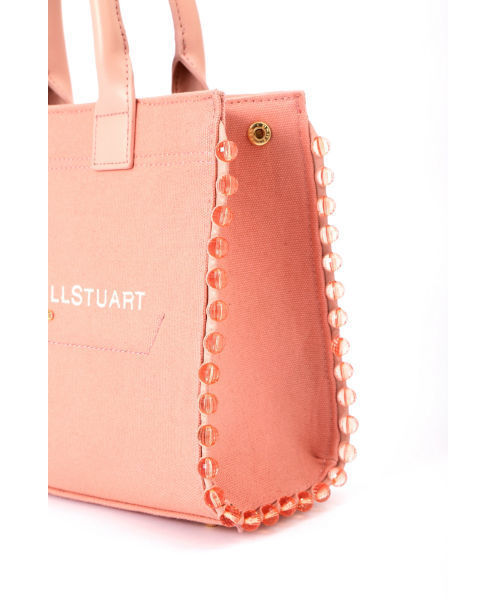 JILL by JILL STUART(ジルバイジルスチュアート)の「【CanCam 5月号掲載】パールライントートバッグ(小)(トートバッグ・レディース・ブラック/グレー/ピンク・フリ-)」の8枚目の写真