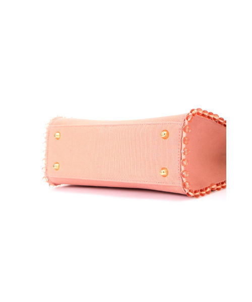JILL by JILL STUART(ジルバイジルスチュアート)の「【CanCam 5月号掲載】パールライントートバッグ(小)(トートバッグ・レディース・ブラック/グレー/ピンク・フリ-)」の10枚目の写真