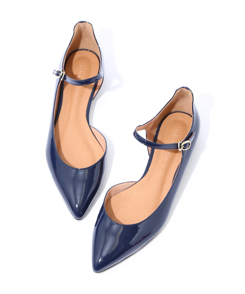 Abahouse Devinette（ドゥヴィネット）の「ワンストラップフラットシューズ（パンプス・レディース・レッド/ネイビー/その他・36/37/38）」の2枚目の写真