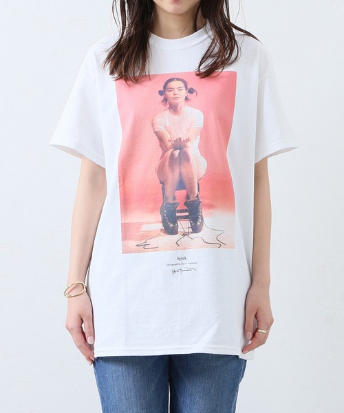 JOURNAL STANDARD(ジャーナルスタンダード)の「BJORK×K.CUMMINS ビョーク04#(Tシャツ/カットソー・メンズ・ブラック/ホワイト・LARGE/MEDIUM/X-LARGE)」の8枚目の写真