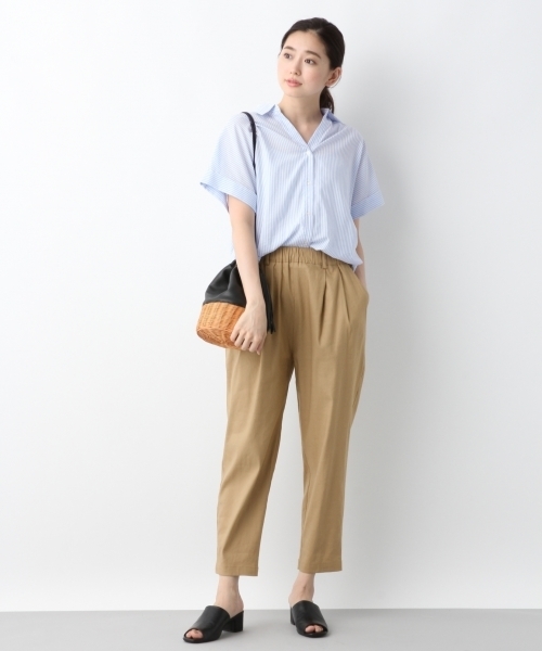 LEPSIM（レプシィム）の「3WAYアソートガラシャツSS　795649（シャツ/ブラウス・レディース・オレンジ系その他/ストライプ/ホワイト系その他/パープル系その他・FREE）」の11枚目の写真