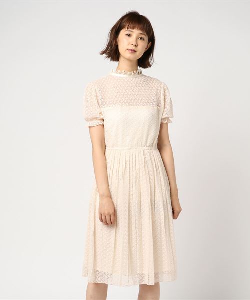Swankiss(スワンキス)の「RS lace classic O/P(ワンピース・レディース・オフホワイト/グレー・FREE)」の5枚目の写真