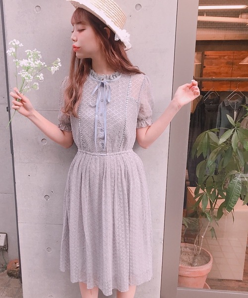 Swankiss(スワンキス)の「RS lace classic O/P(ワンピース・レディース・オフホワイト/グレー・FREE)」の11枚目の写真