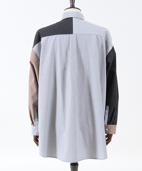 ANGENEHM（アンゲネーム）の「ms3550-Crazy Over Shirts シャツ(MADE IN JAPAN)（シャツ/ブラウス・メンズ・ベージュ/ブルー・S/M/L）」の6枚目の写真