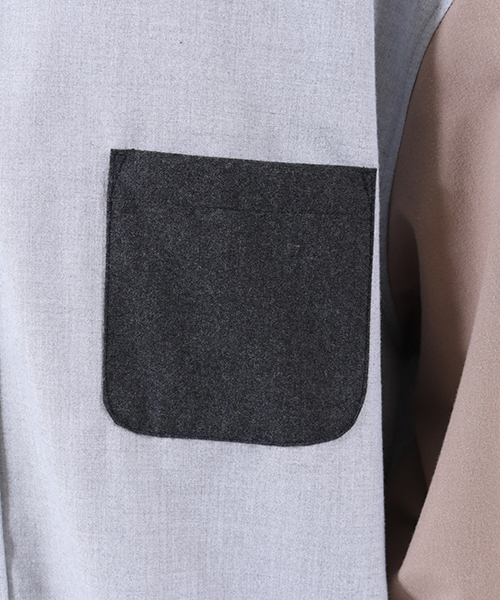 ANGENEHM（アンゲネーム）の「ms3550-Crazy Over Shirts シャツ(MADE IN JAPAN)（シャツ/ブラウス・メンズ・ベージュ/ブルー・S/M/L）」の9枚目の写真