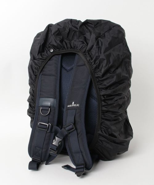 極美品【マキャベリック】バリスティックナイロンフラップバックパック　ネイビー MAKAVELIC（マキャベリック）の「【MAKAVELIC】バリスティック
